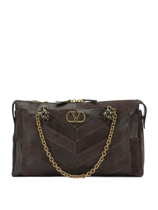 Panthea Shoulder Bags Brown made by Valentino Garavani