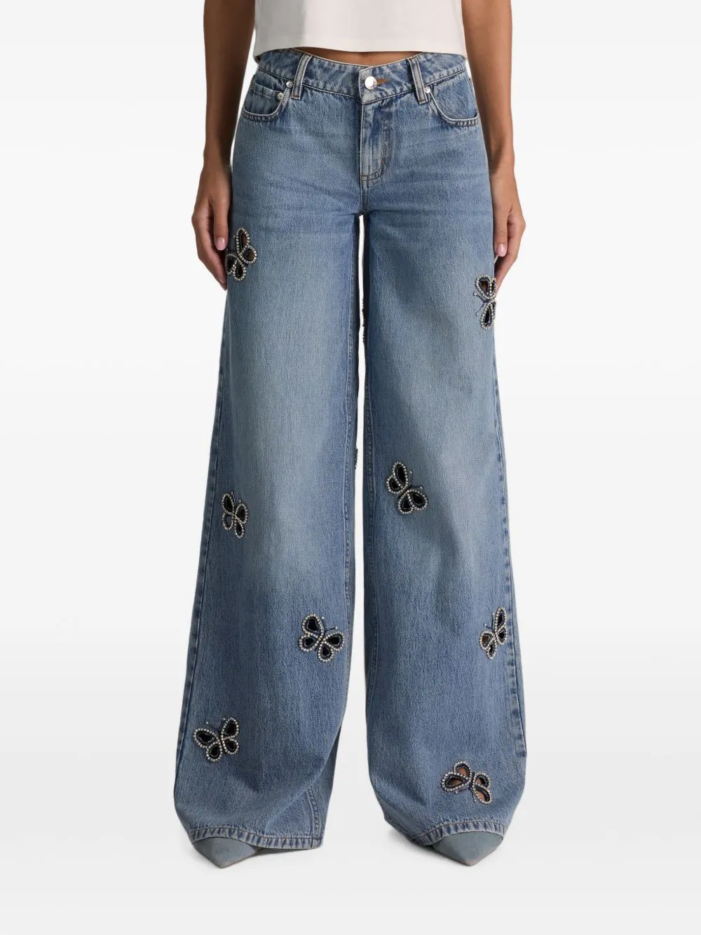 Cutout Denim Jeans sold by Wanan Luxury product image thumbnail 4