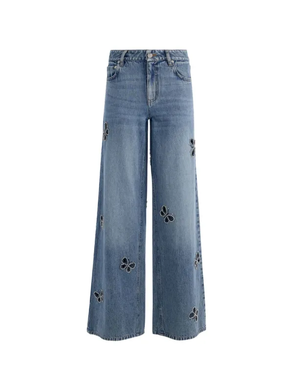 Cutout Denim Jeans made by Alice + Olivia