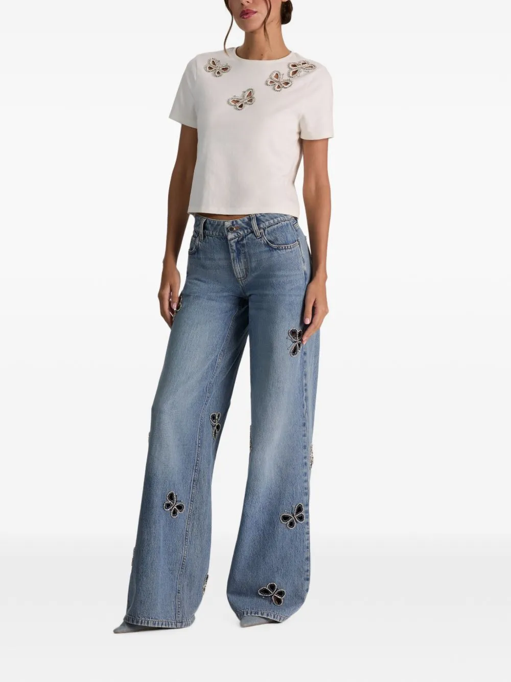 Cutout Denim Jeans sold by Wanan Luxury product image thumbnail 5