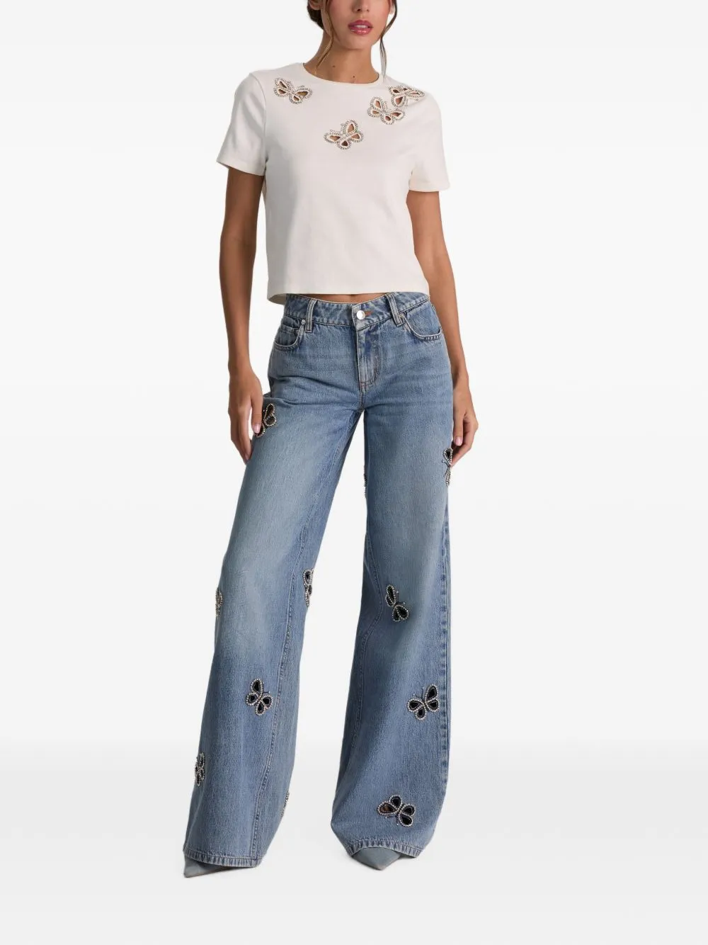 Cutout Denim Jeans sold by Wanan Luxury product image thumbnail 2