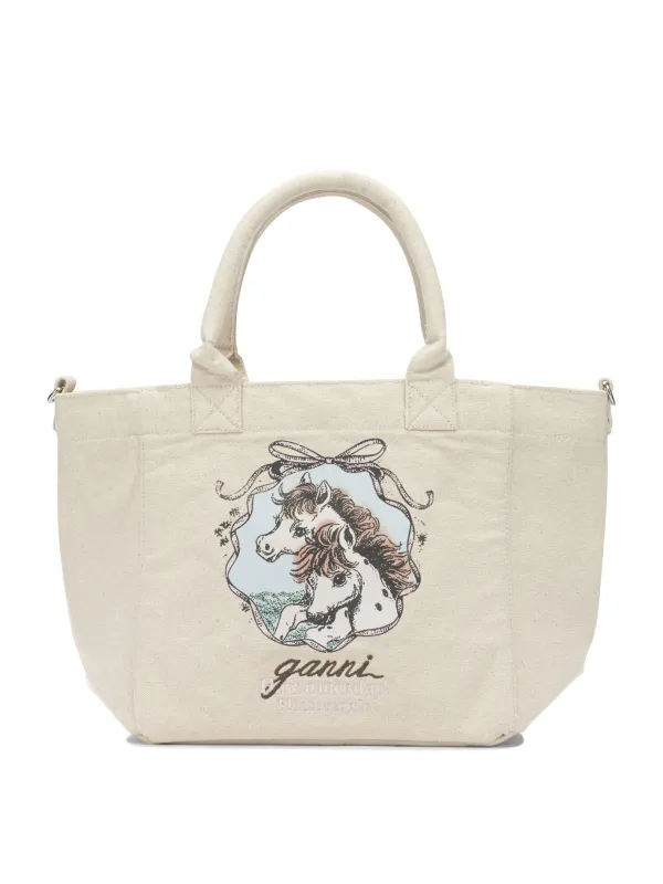 Easy Pony Handbags White made by Ganni