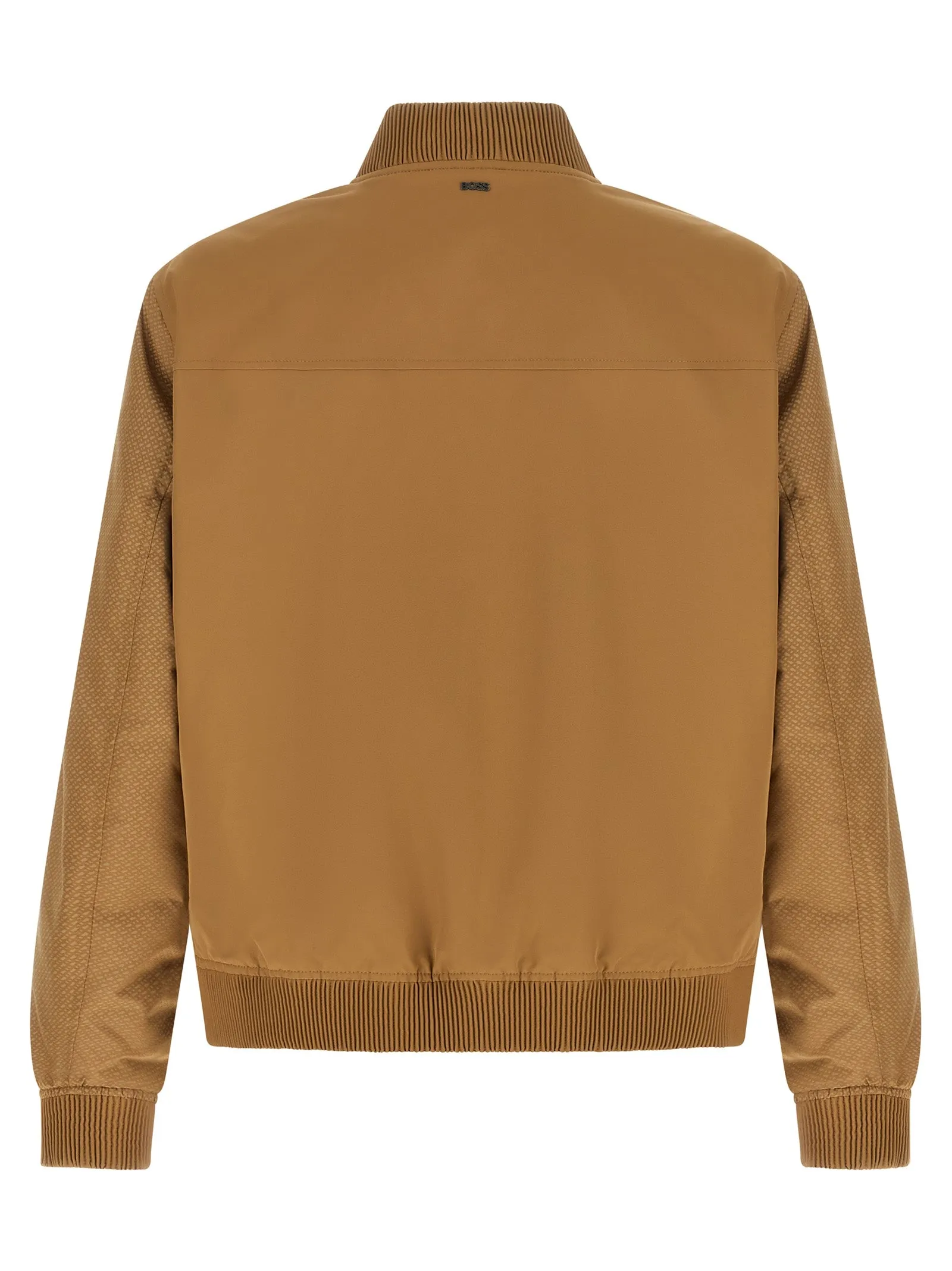 Monogram Sleeve Bomber Jacket Puffer Jackets Beige sold by Wanan Luxury product image thumbnail 2