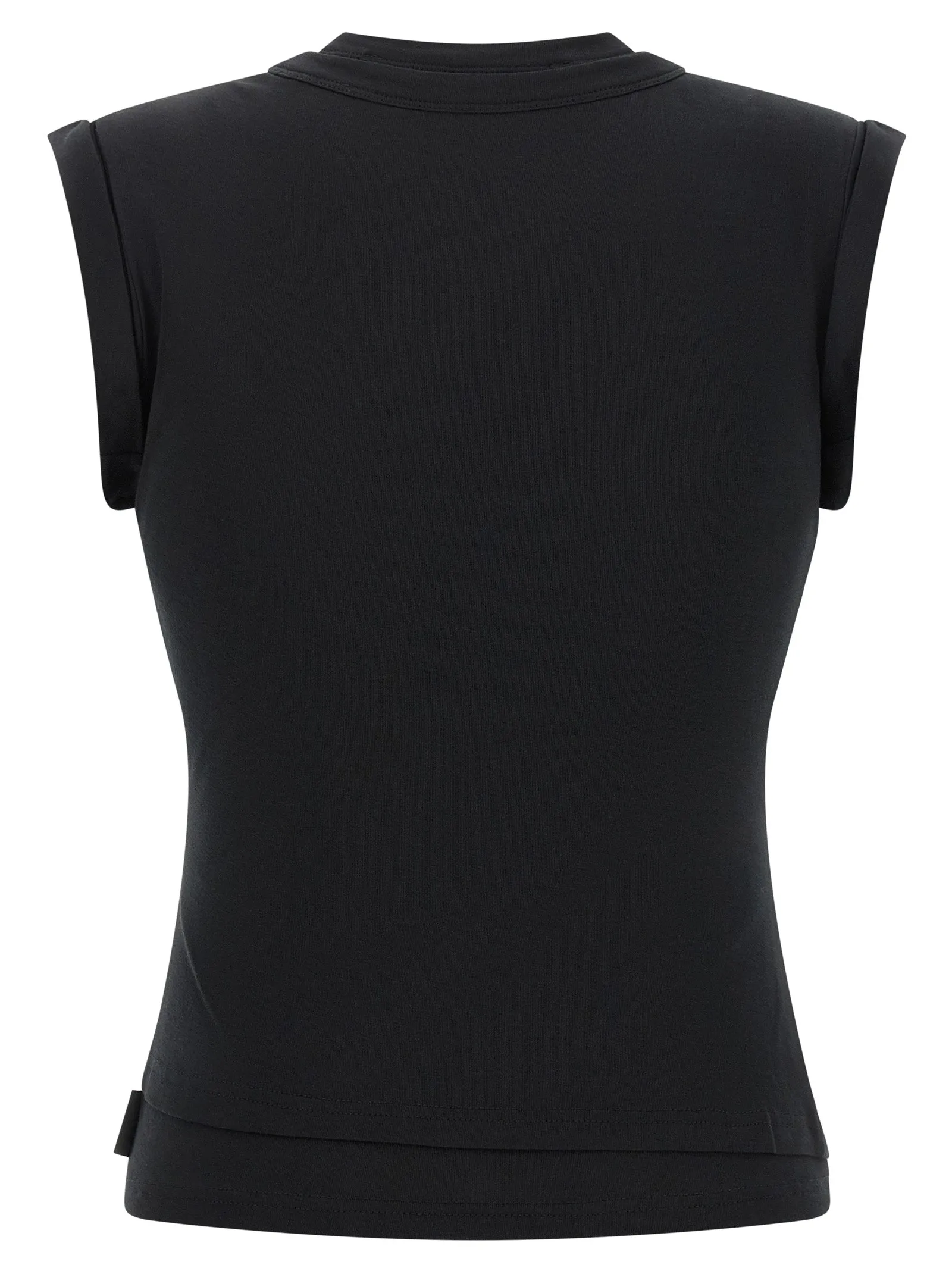 Twisted Bust Layered Tank Tops Black sold by Wanan Luxury product image thumbnail 2