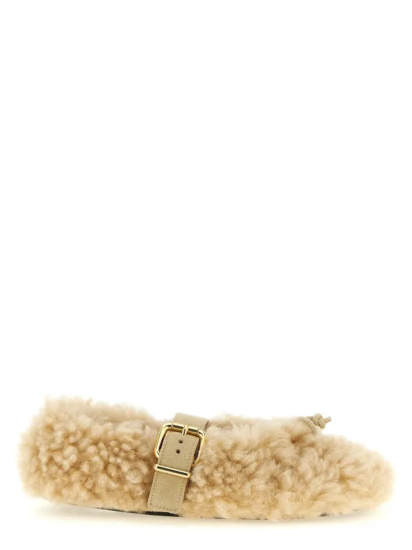 Dancer Shoe Flat Shoes Beige made by Marni