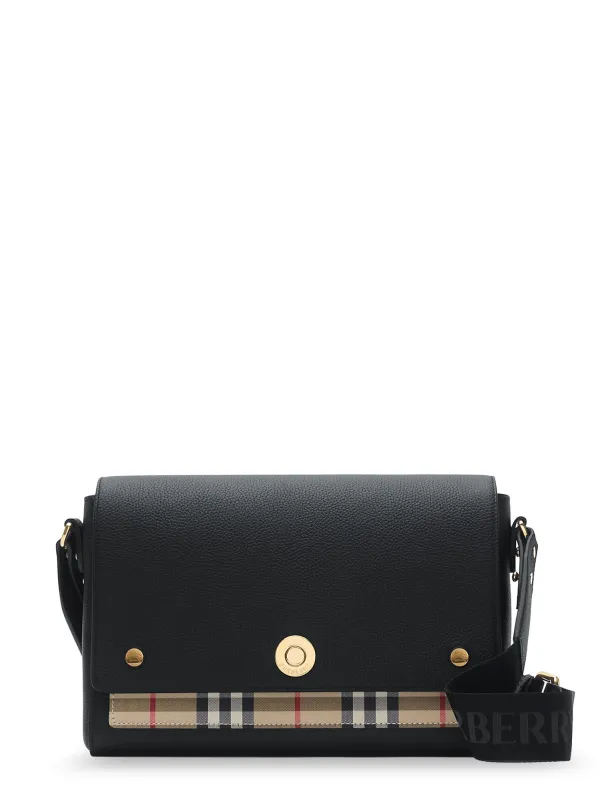Note Leather Crossbody Bag made by Burberry