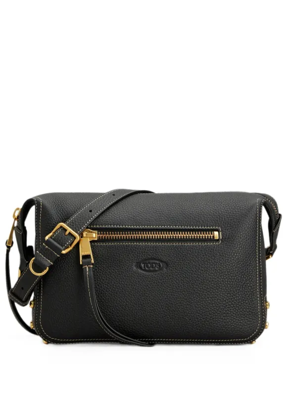 Metal Dots Shoulder Bag In Leather Mini made by Tod's