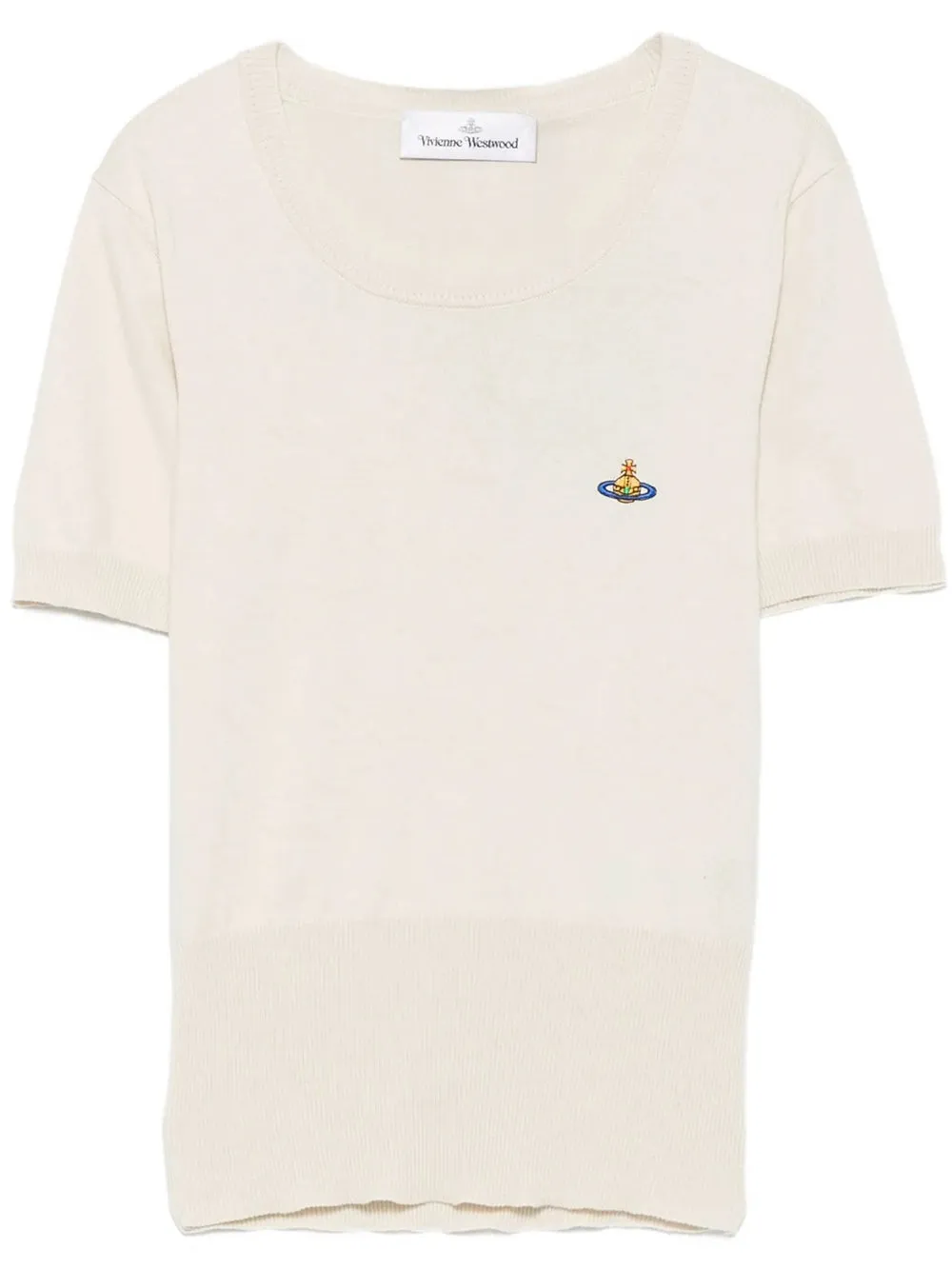 Bea Orb-Embroidered Short-Sleeve Top sold by Wanan Luxury