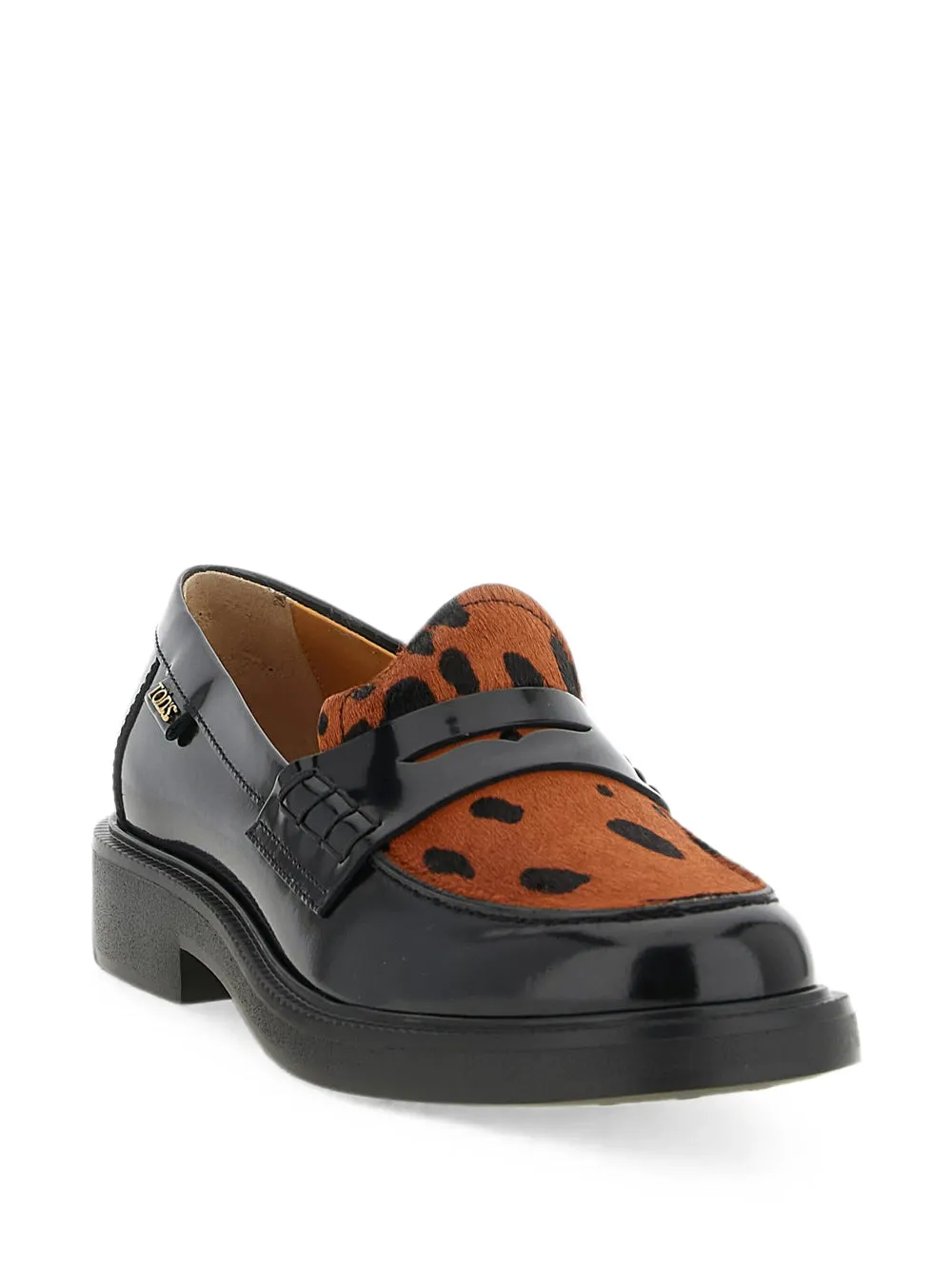 Leather Loafers With Animal-Print Panel sold by Wanan Luxury product image thumbnail 2