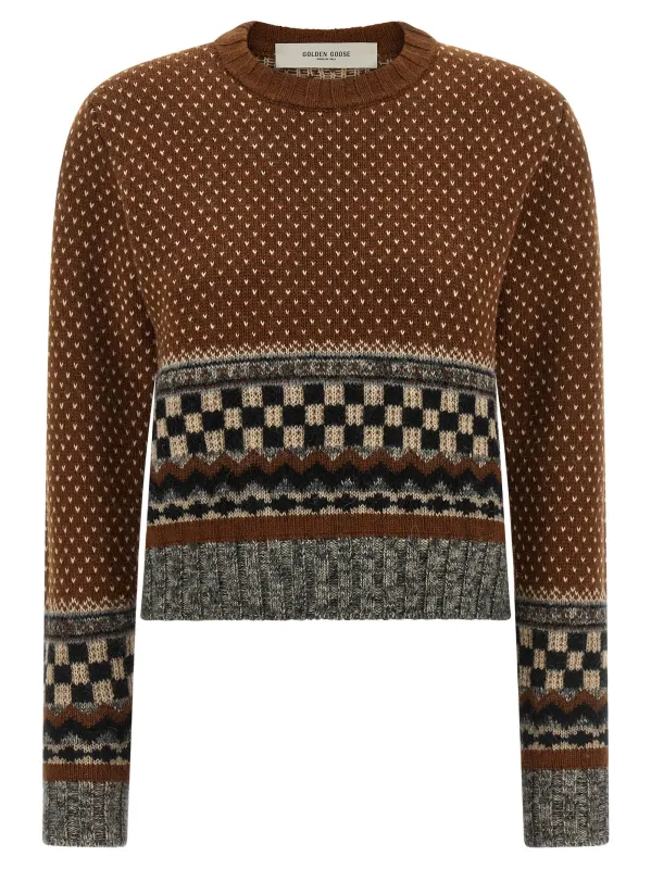 Journey Sweaters And Cardigans Brown made by Golden Goose