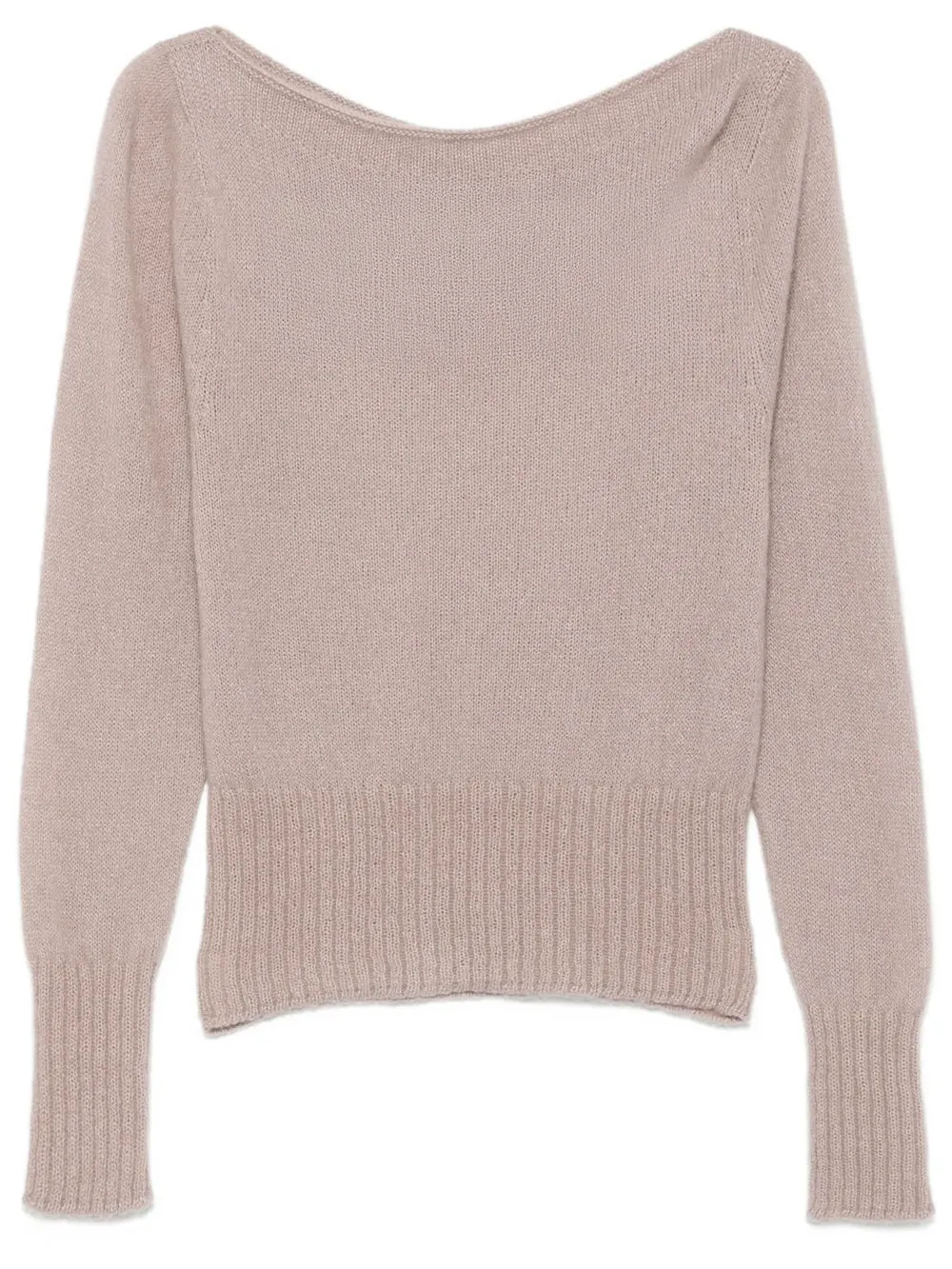 Long Sleeve Boat Neck Knit With Tom Ford Metal Plaque sold by Wanan Luxury
