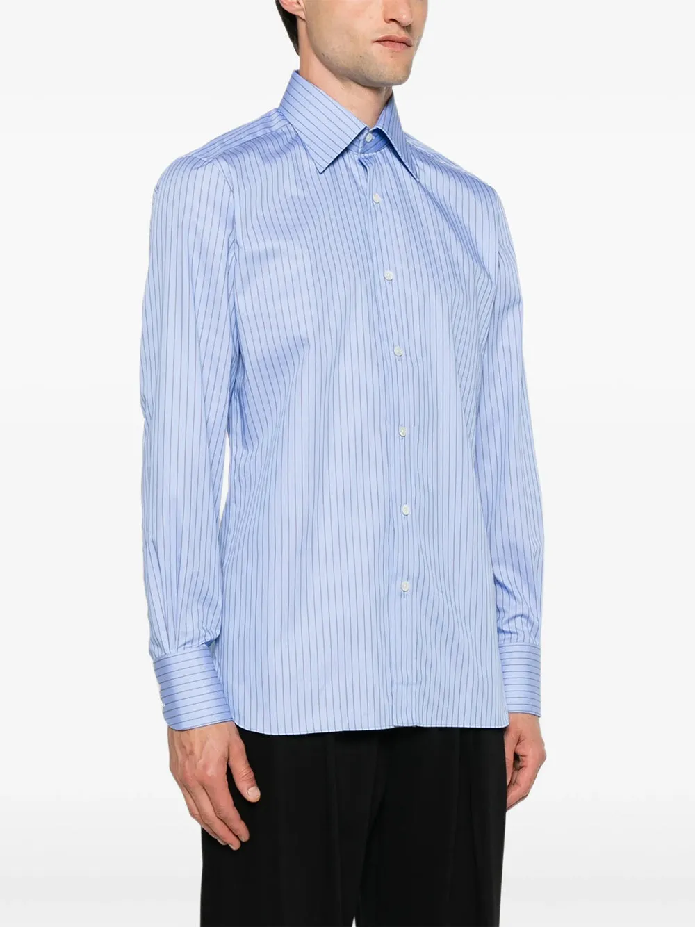 Striped Cotton Shirt sold by Wanan Luxury product image thumbnail 4