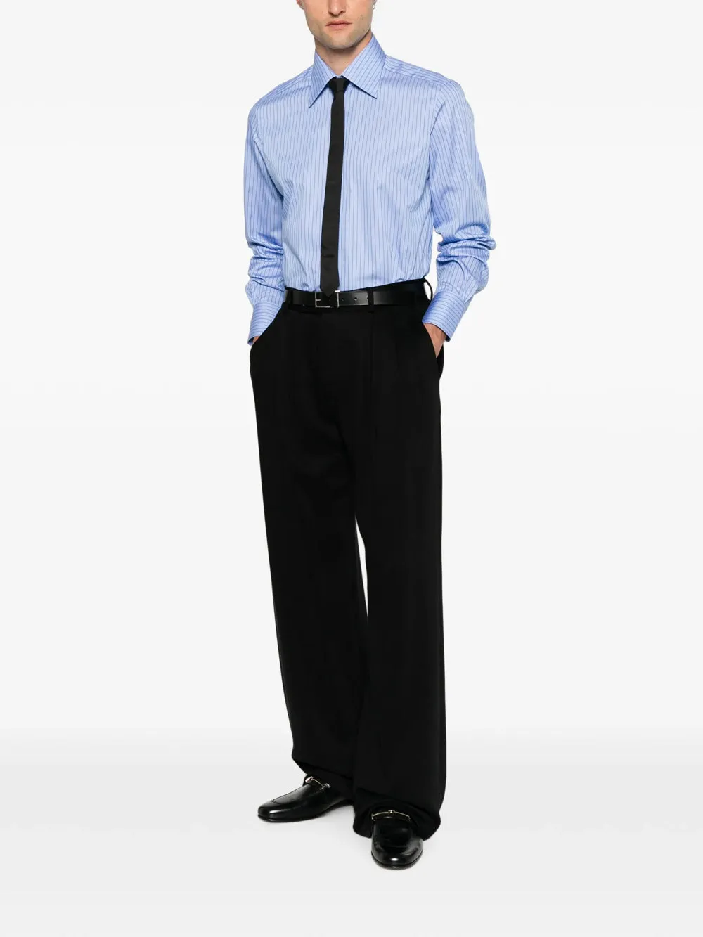 Striped Cotton Shirt sold by Wanan Luxury product image thumbnail 2