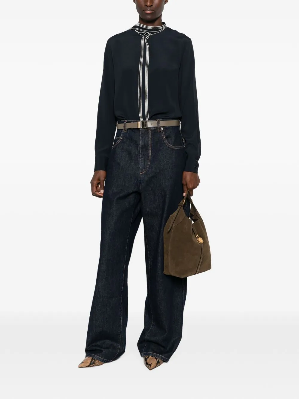 Silk Blend Shirt sold by Wanan Luxury product image thumbnail 4