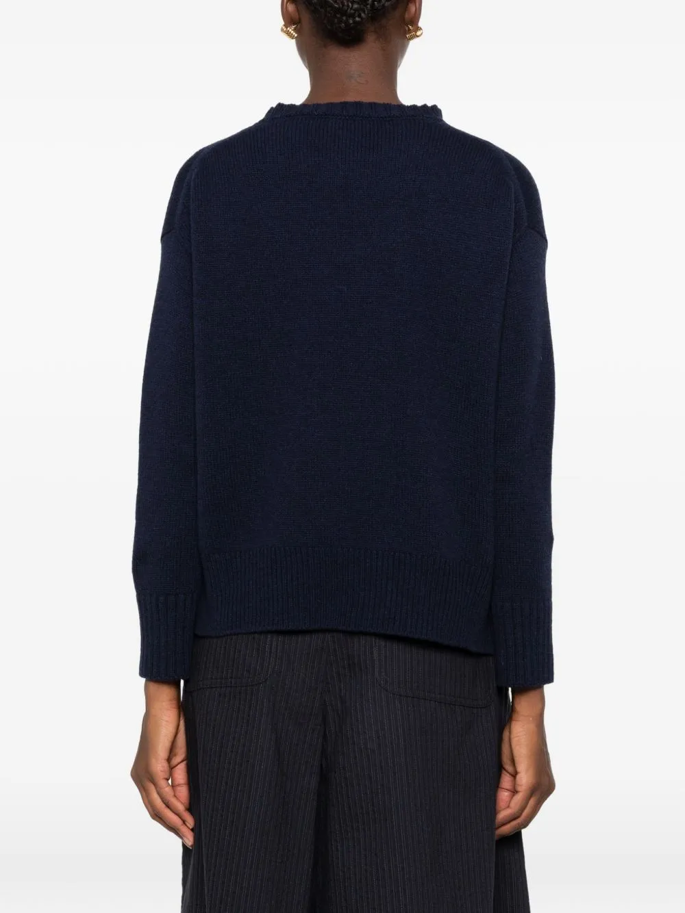 Wool And Cashmere Crewneck Sweater sold by Wanan Luxury product image thumbnail 3