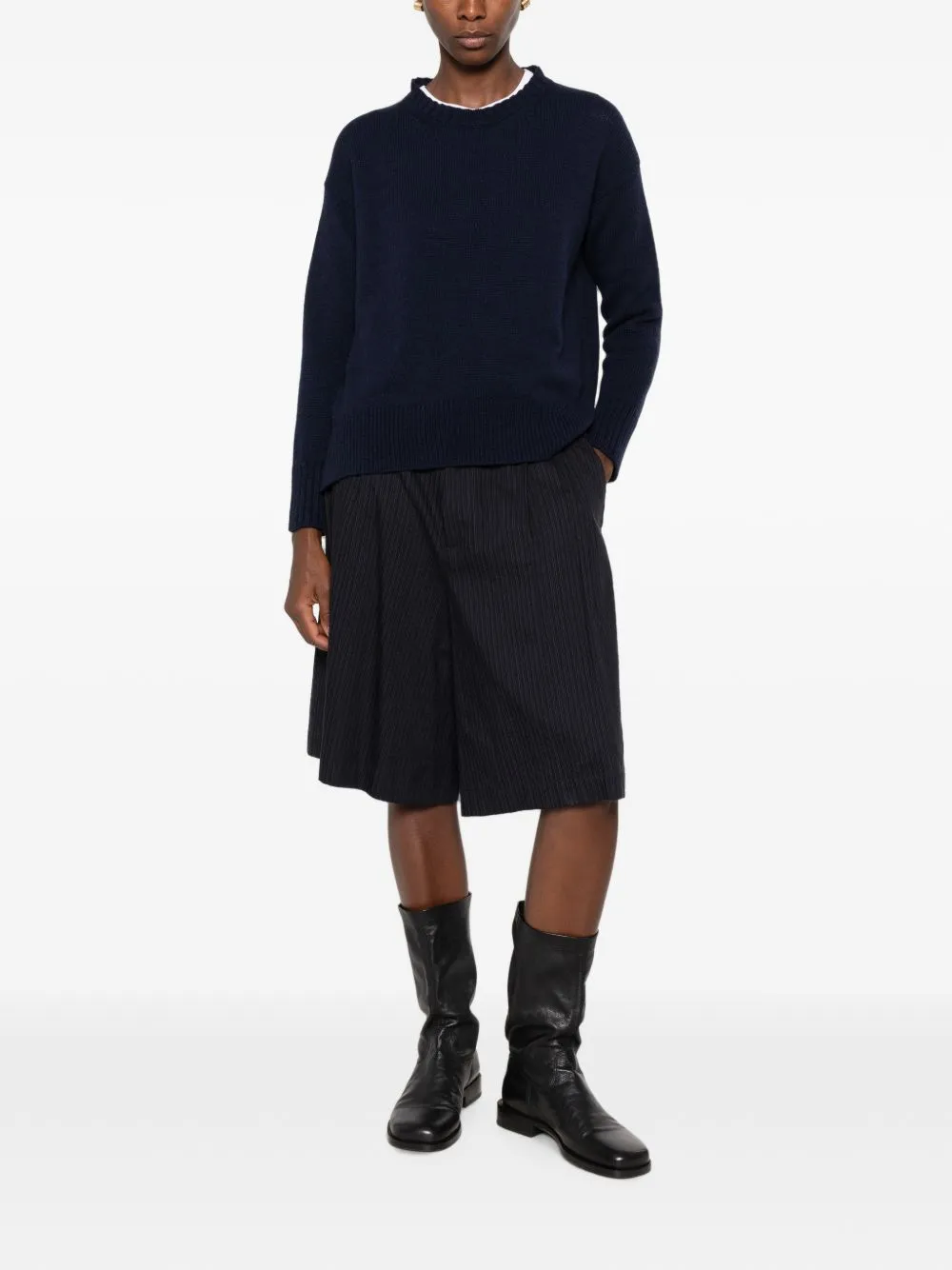 Wool And Cashmere Crewneck Sweater sold by Wanan Luxury product image thumbnail 2