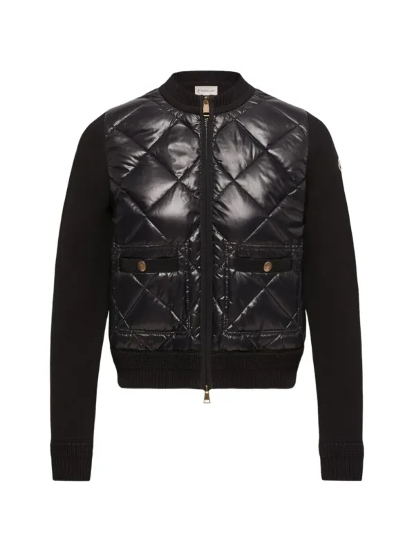 Wool And Nylon Padded Cardigan made by Moncler