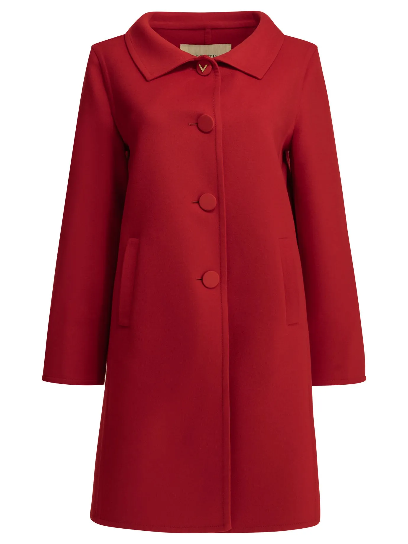 Long Wool And Cashmere Coat Jackets And Coats Red sold by Wanan Luxury