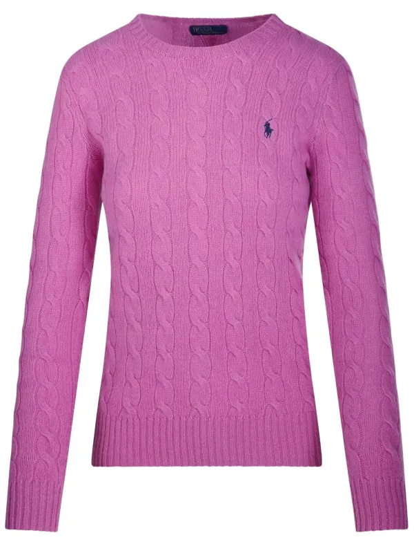 Cable Wool And Cashmere Crewneck Jumper made by Polo by Ralph Lauren