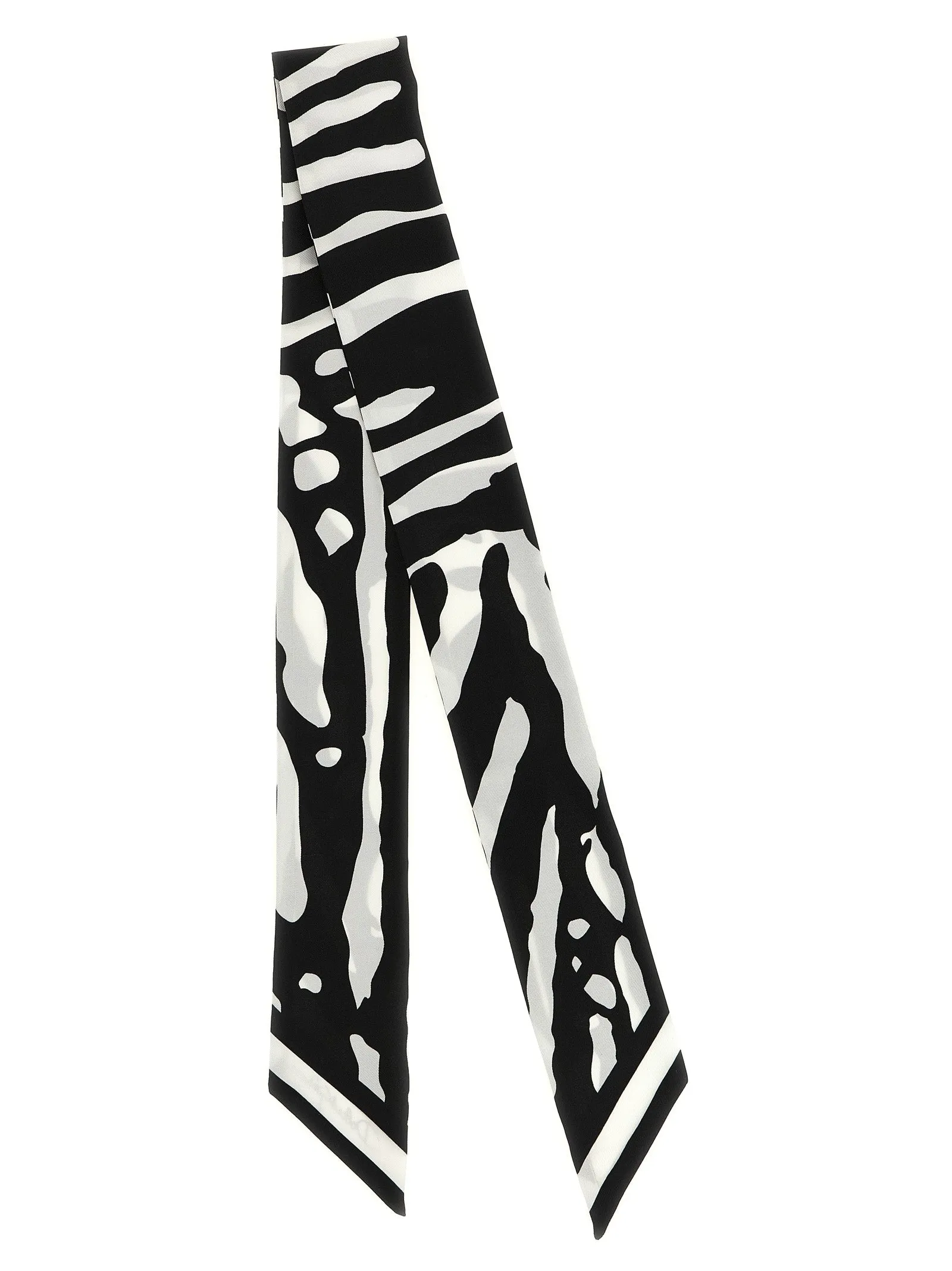 Zebra Print Scarf Scarves And Foulards White/Black sold by Wanan Luxury product image thumbnail 2