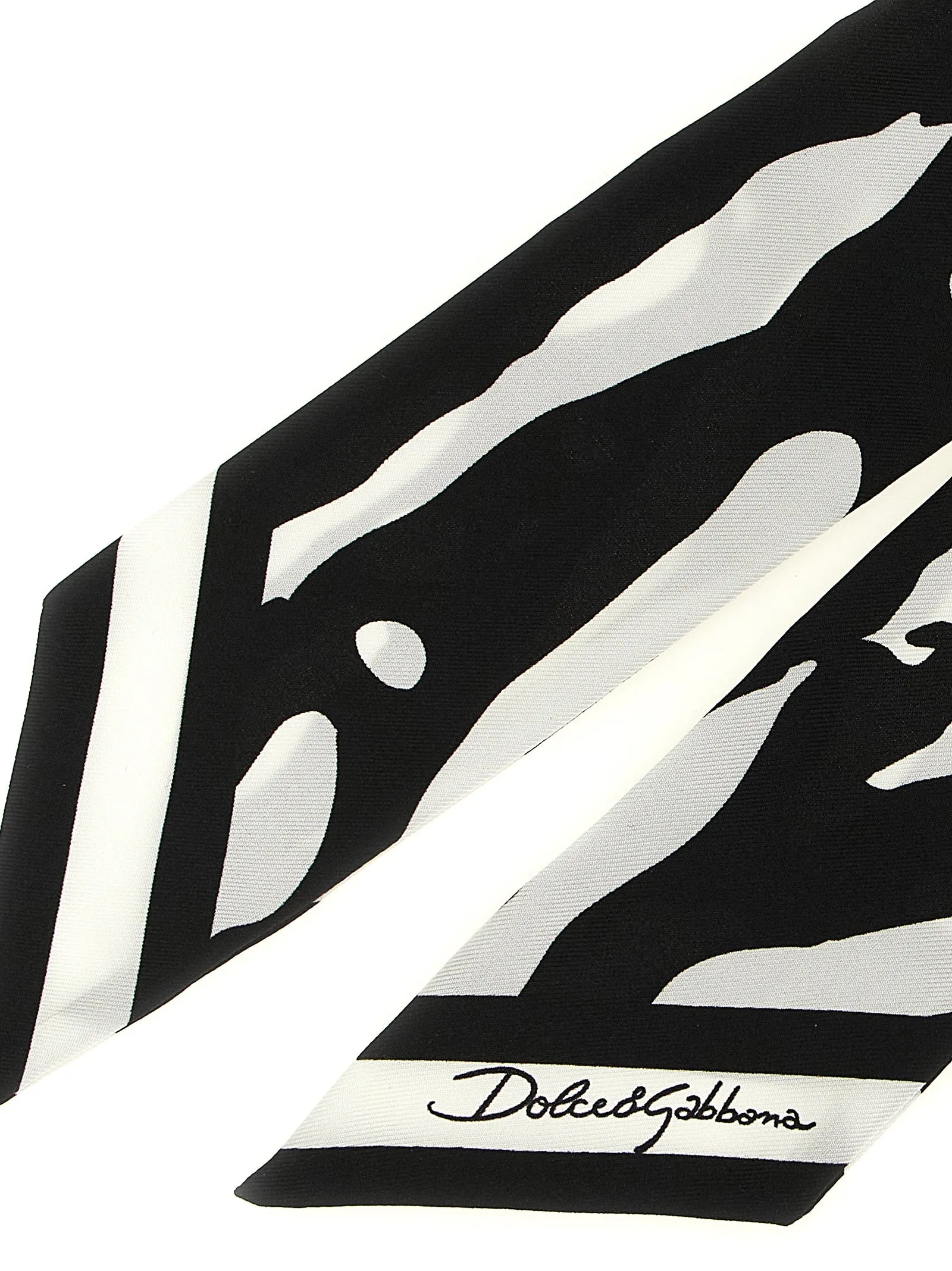 Zebra Print Scarf Scarves And Foulards White/Black sold by Wanan Luxury product image thumbnail 3