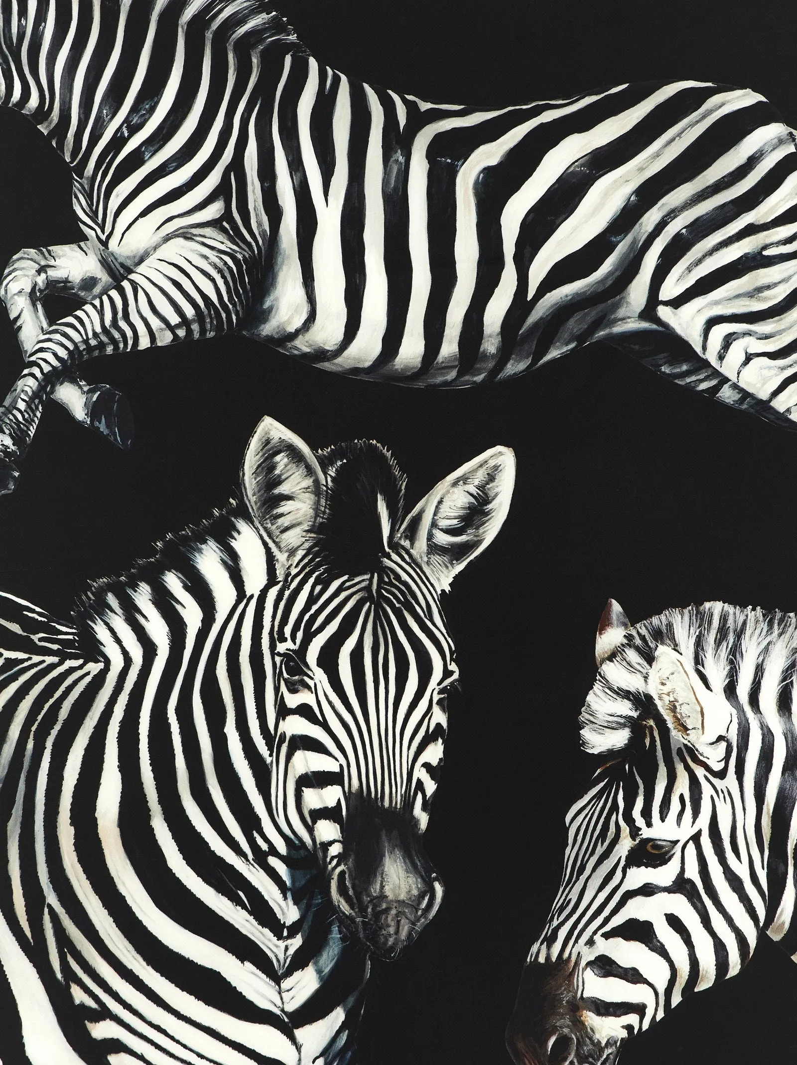 Zebra Print Scarf Scarves And Foulards White/Black sold by Wanan Luxury product image thumbnail 2