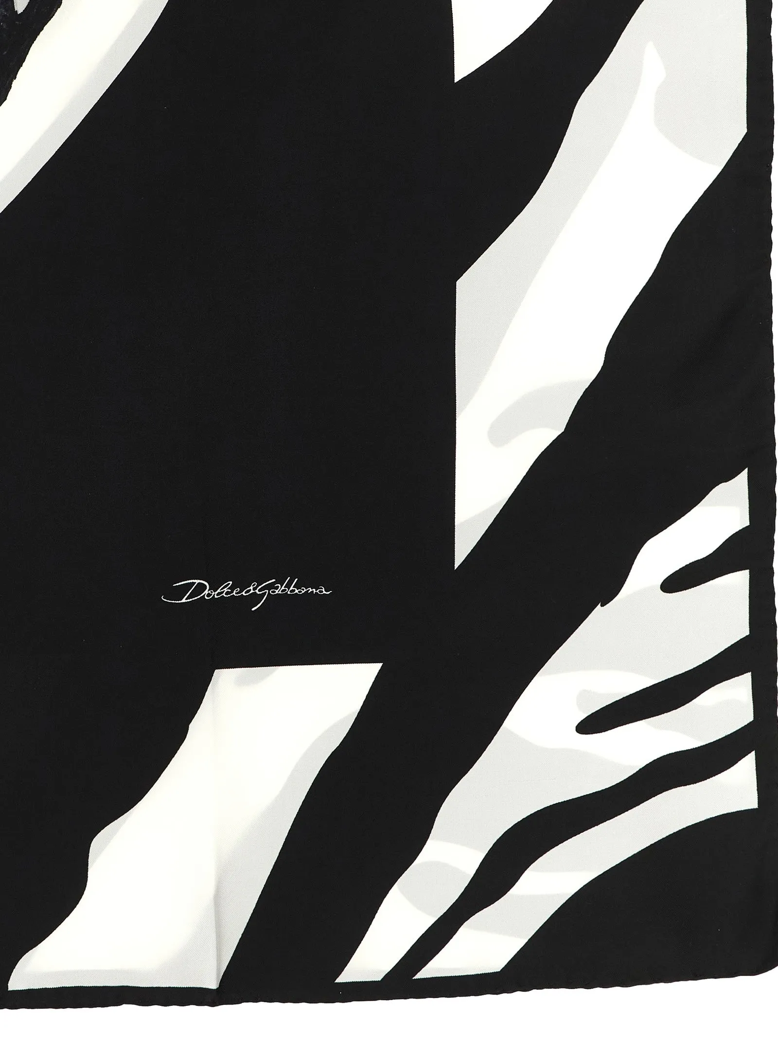 Zebra Print Scarf Scarves And Foulards White/Black sold by Wanan Luxury product image thumbnail 3