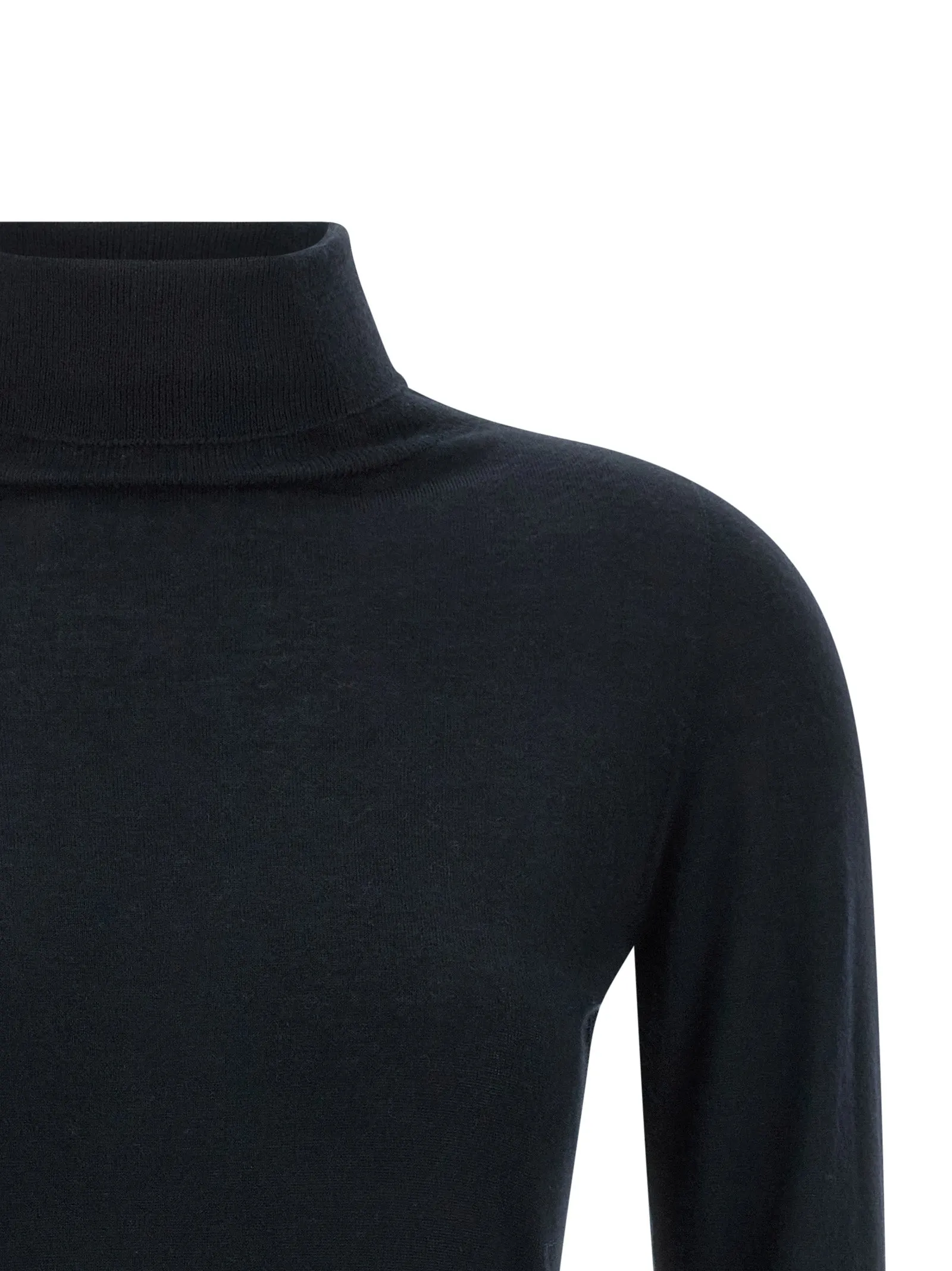Cashmere And Silk Turtleneck Sweater Sweaters And Cardigans Blue sold by Wanan Luxury product image thumbnail 3