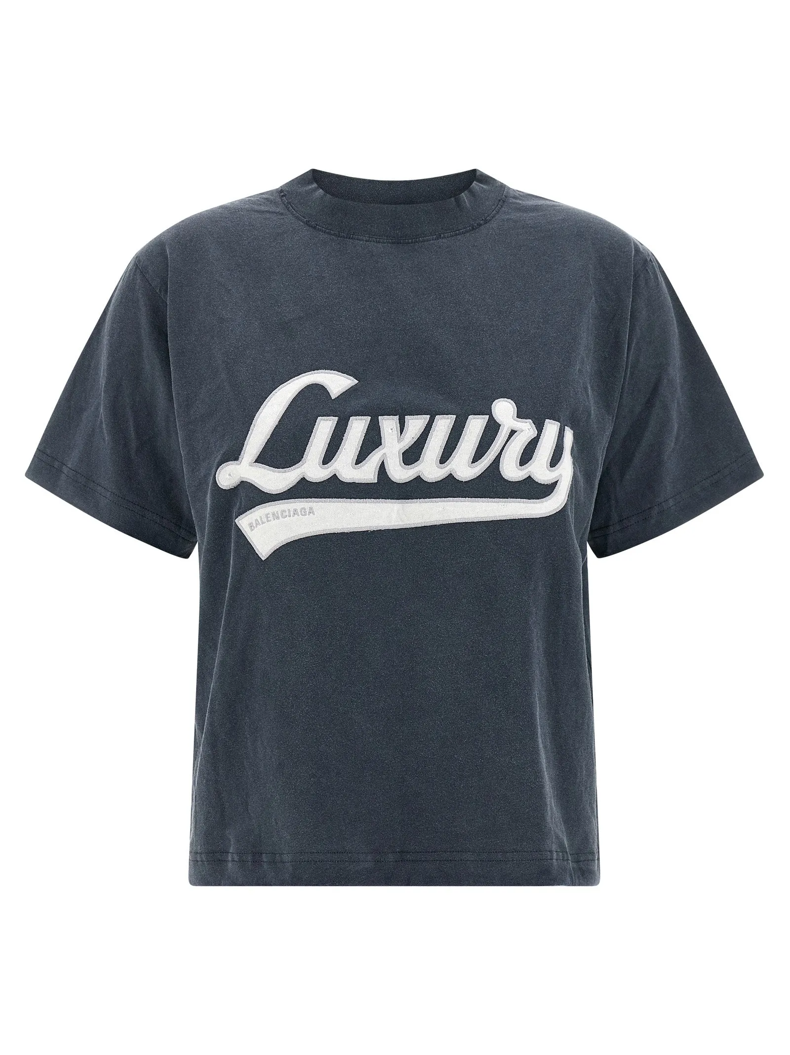Embroidery T-Shirt Blue sold by Wanan Luxury
