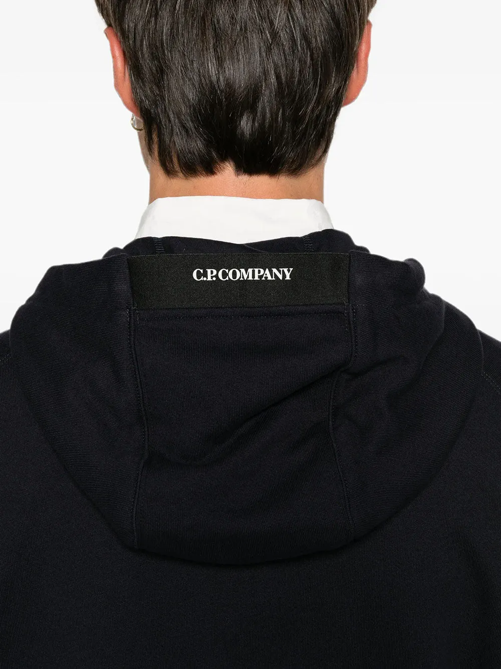 Diagonal Raised Fleece Hooded Lens Sweatshirt sold by Wanan Luxury product image thumbnail 4