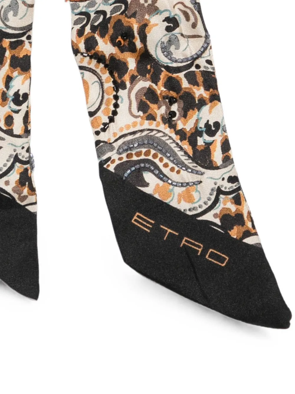 Printed Silk Foulard sold by Wanan Luxury product image thumbnail 3