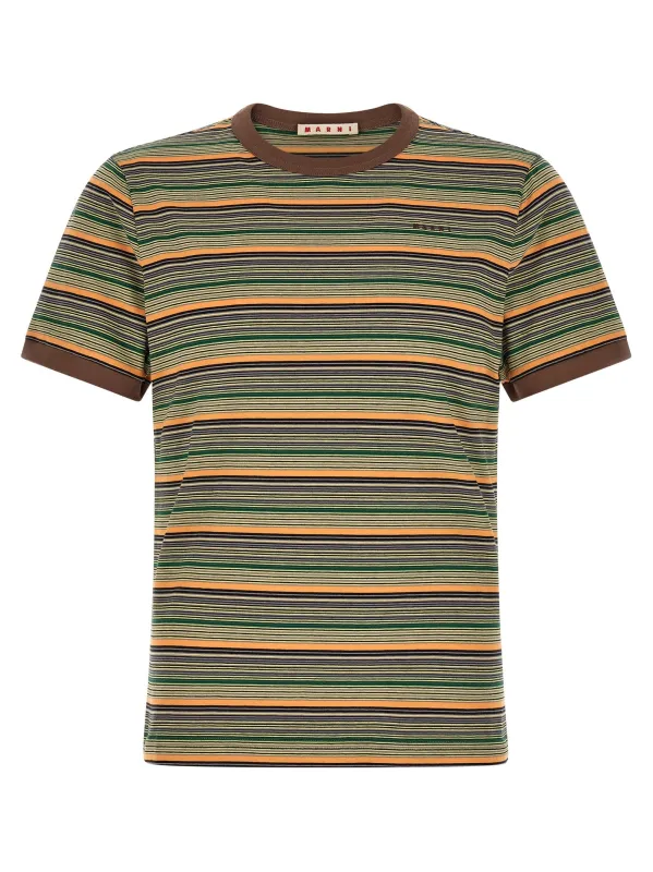 Striped T-Shirt Multicolor made by Marni
