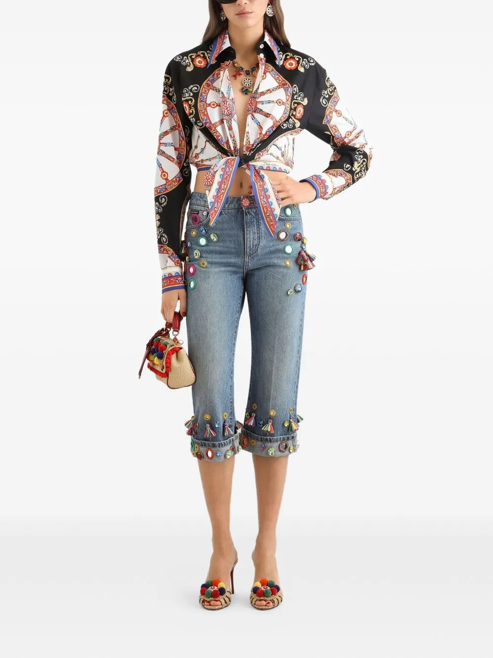 Carretto Print Cotton Shirt sold by Wanan Luxury product image thumbnail 5