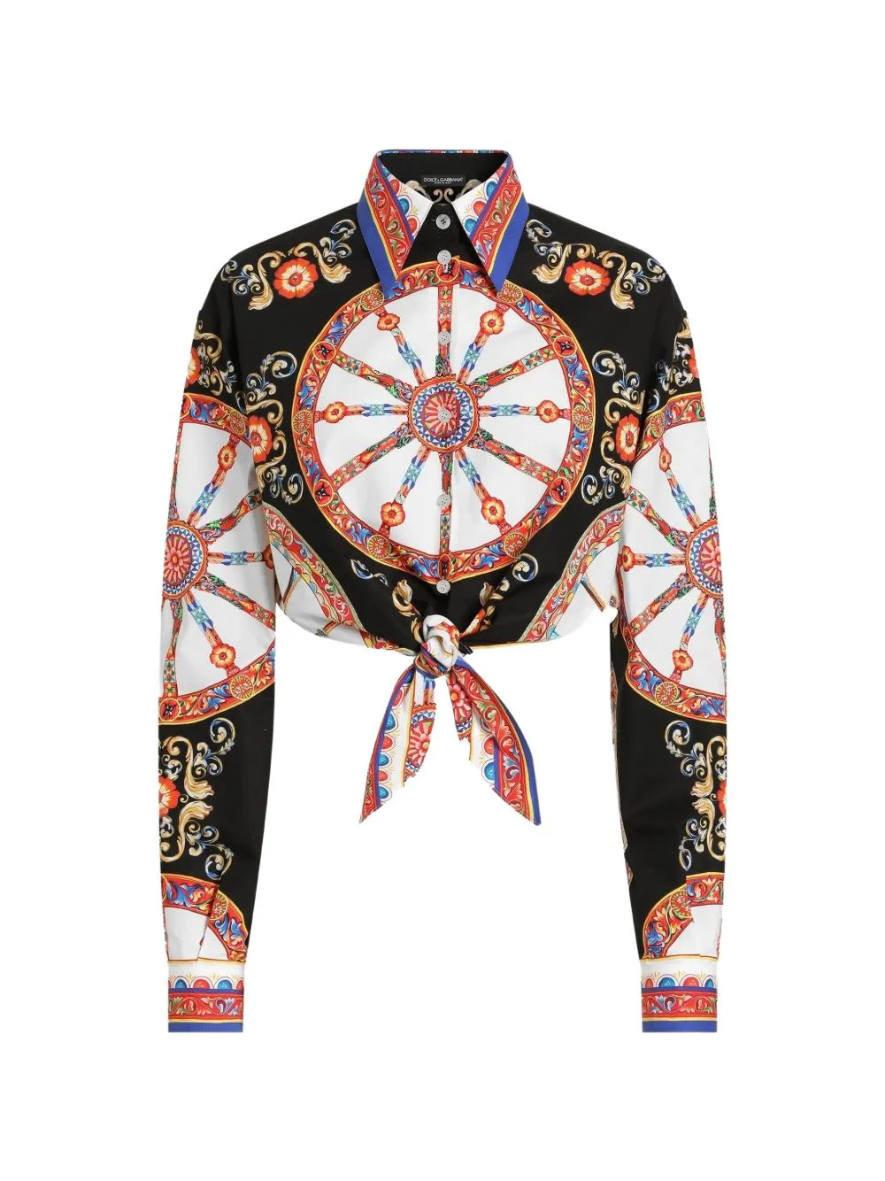 Carretto Print Cotton Shirt sold by Wanan Luxury
