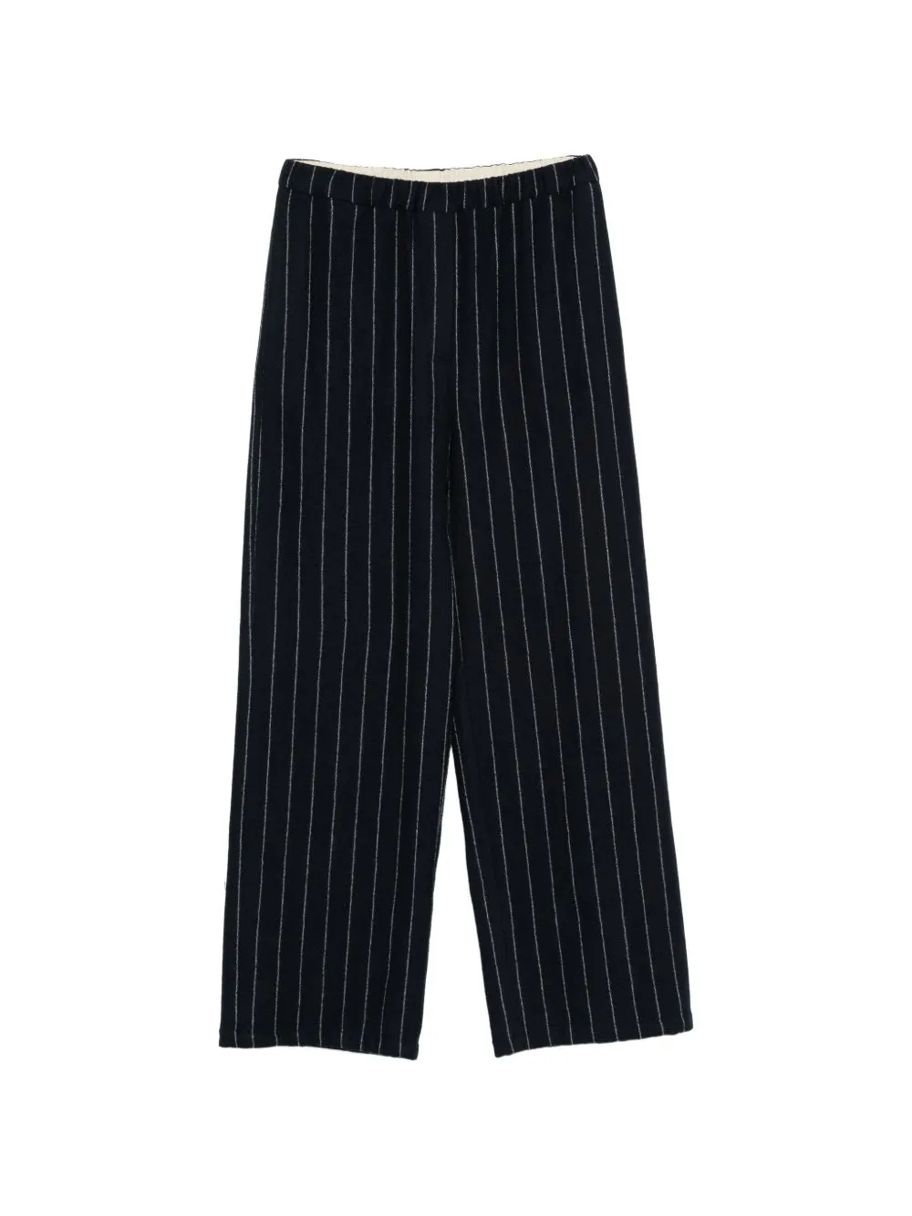 Wool Striped Wide-Leg Trousers sold by Wanan Luxury