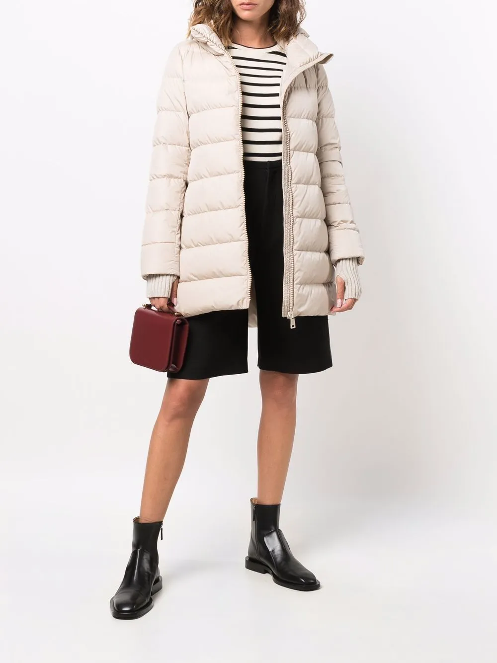 A-Shape Midi Down Jacket sold by Wanan Luxury product image thumbnail 3