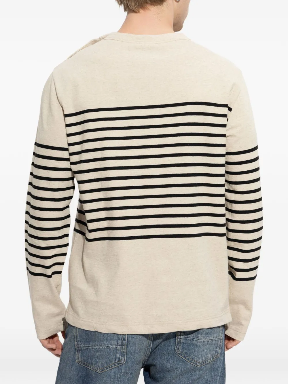 Linen Blend Striped Jumper sold by Wanan Luxury product image thumbnail 5
