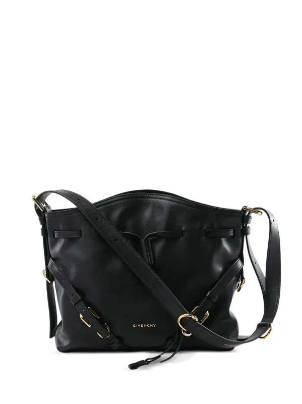 Small Voyou Bucket Bag In Shiny Leather made by Givenchy