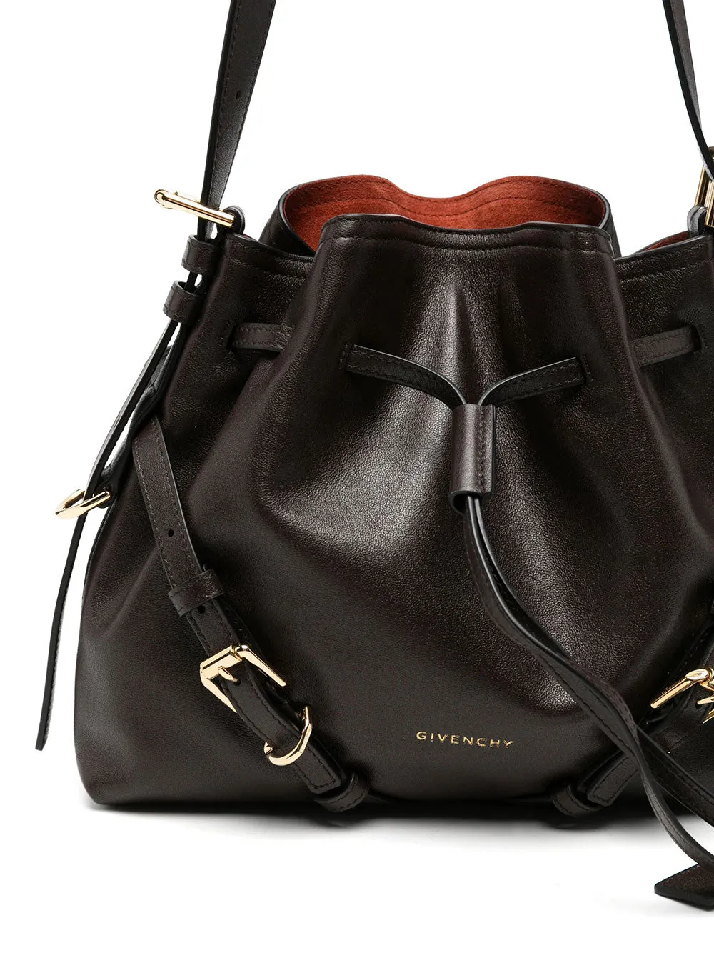 Small Voyou Bucket Bag In Shiny Leather sold by Wanan Luxury product image thumbnail 5