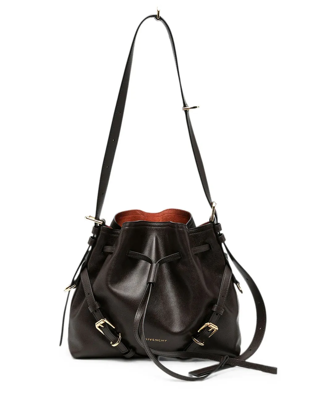 Small Voyou Bucket Bag In Shiny Leather sold by Wanan Luxury