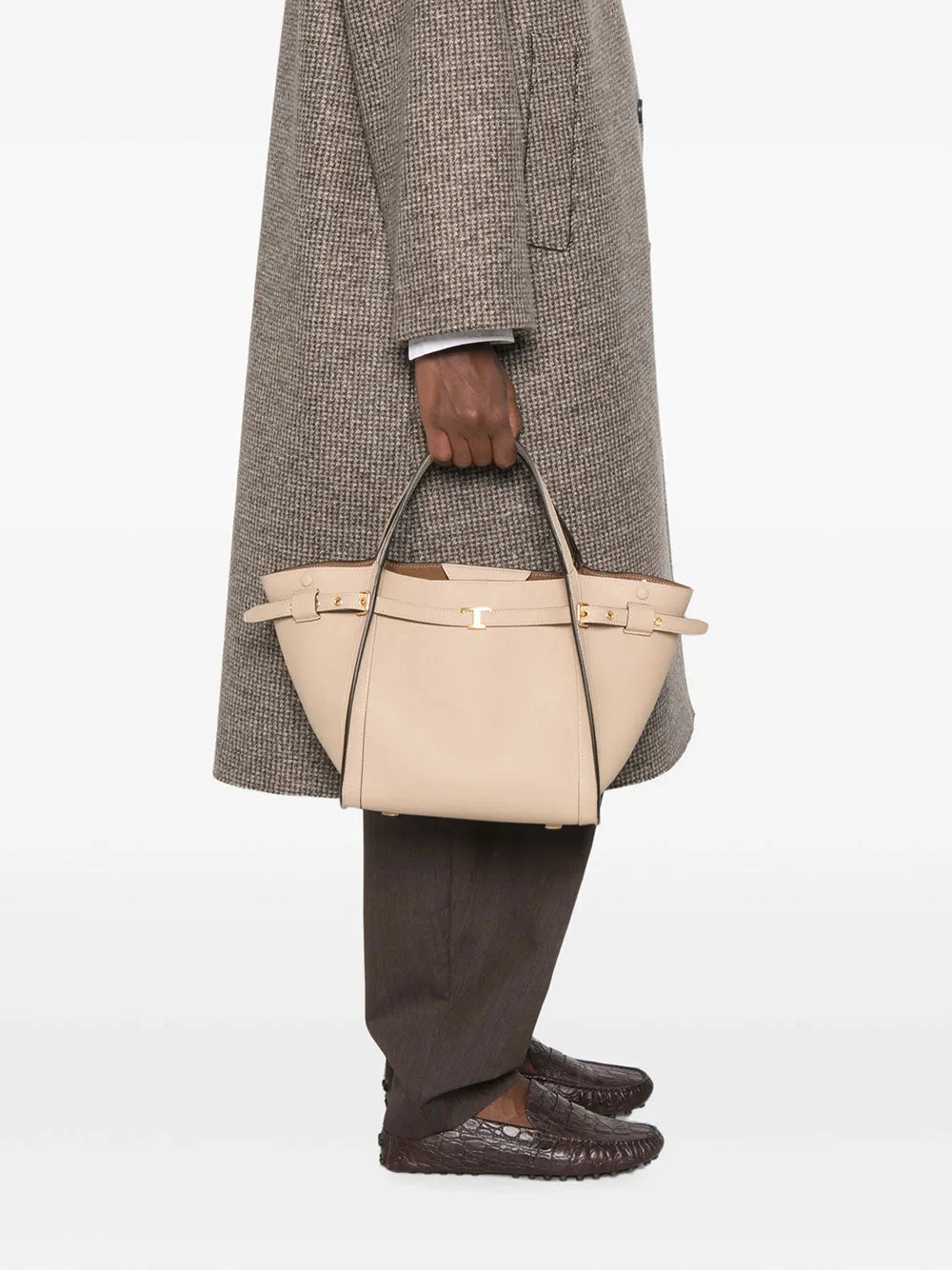 T Signature Small Shopping Bag In Leather sold by Wanan Luxury product image thumbnail 2