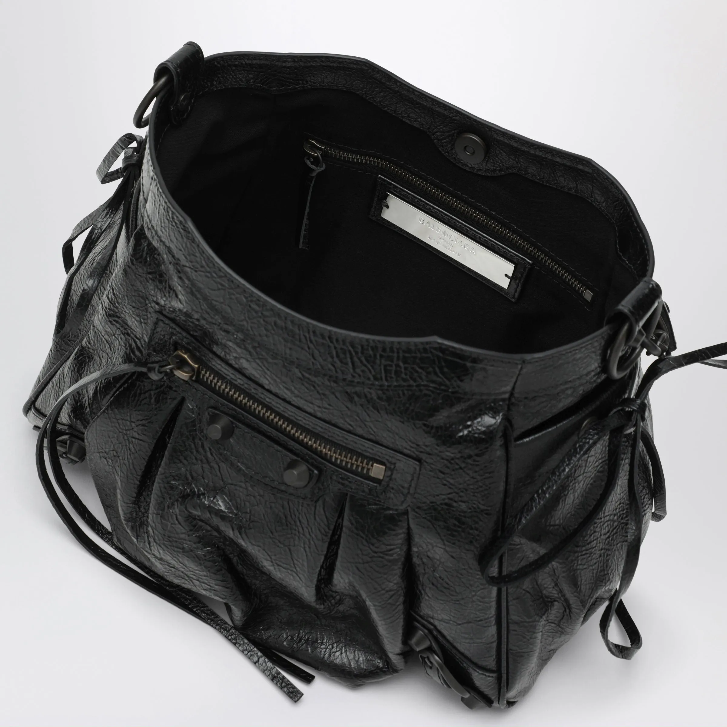 Small Le City Bucket Bag In Lambskin Black sold by Wanan Luxury product image thumbnail 3