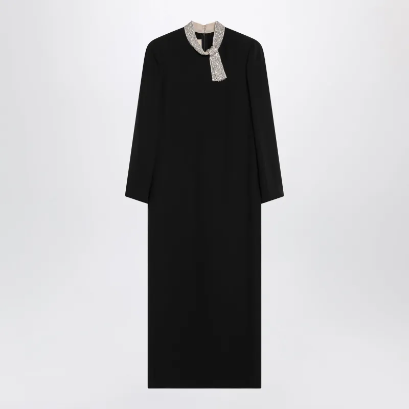 Black Silk Cady Couture Dress made by Valentino Garavani
