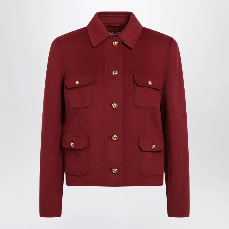 Jacket In Ruby Wool And Cashmere made by MaxMara