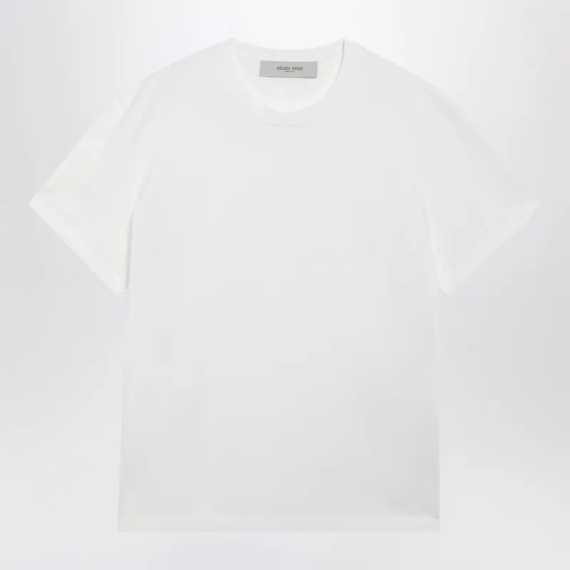 White Cotton T-Shirt made by Golden Goose