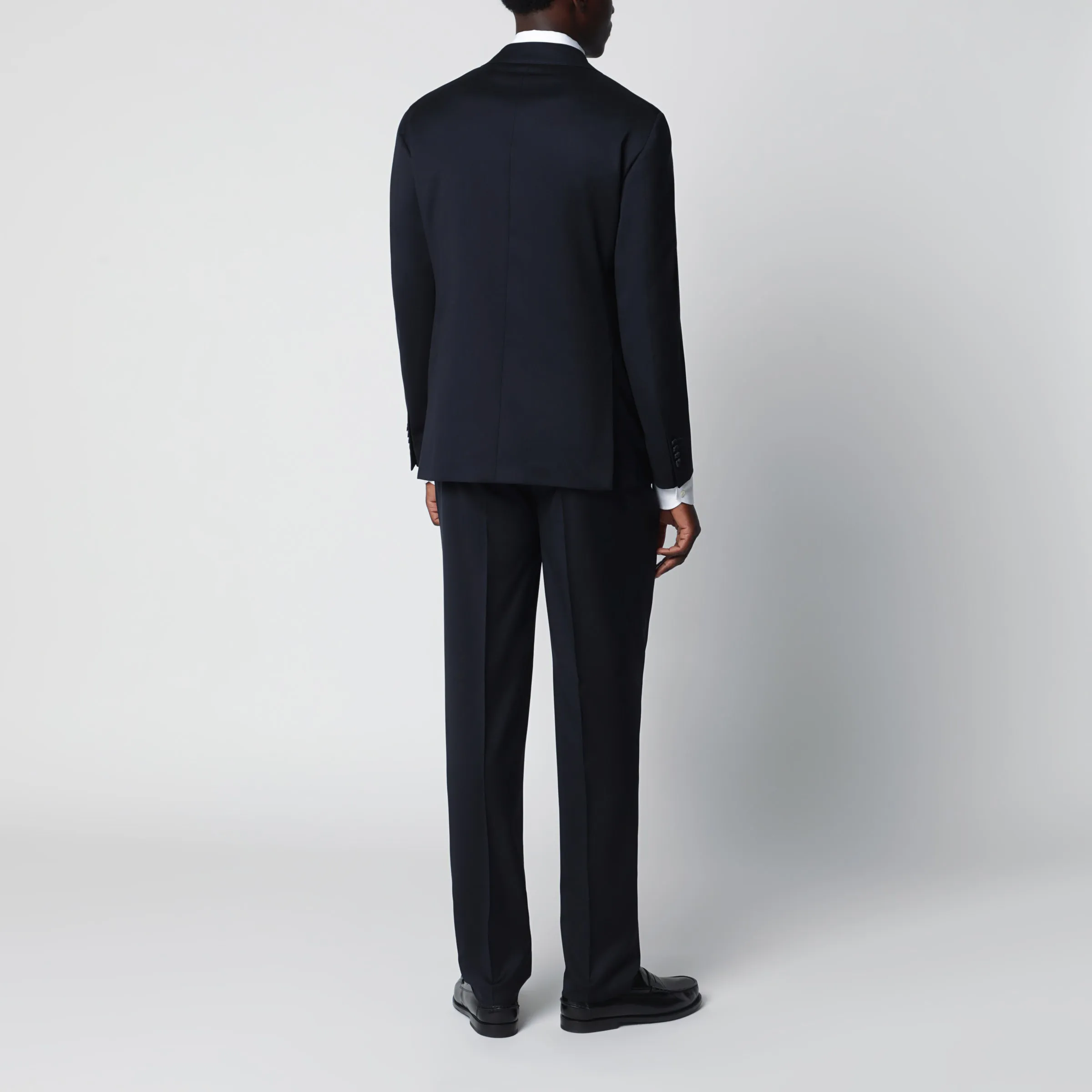 Double-Breasted Blue Wool Suit sold by Wanan Luxury product image thumbnail 3
