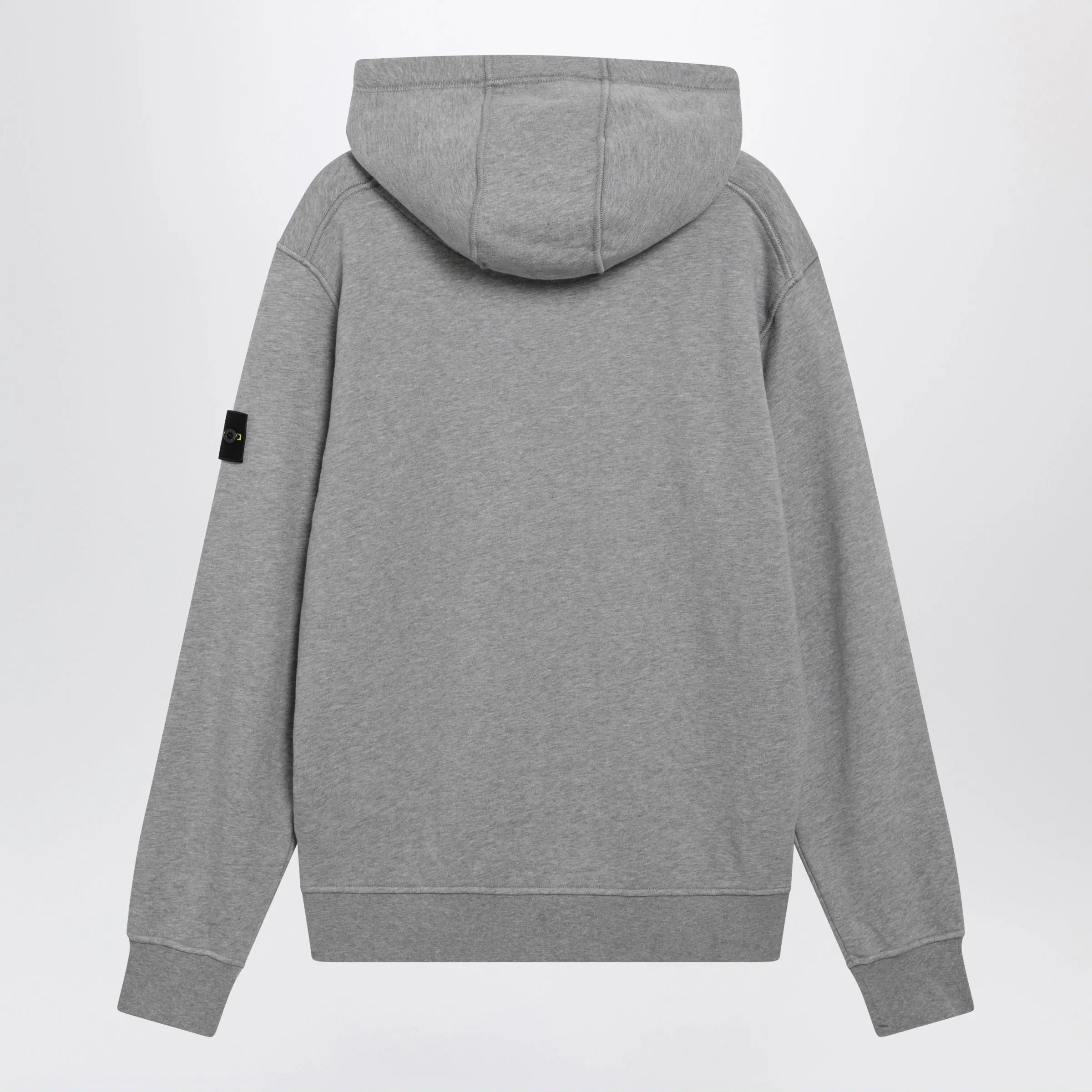 Grey Mélange Cotton Hoodie sold by Wanan Luxury product image thumbnail 2