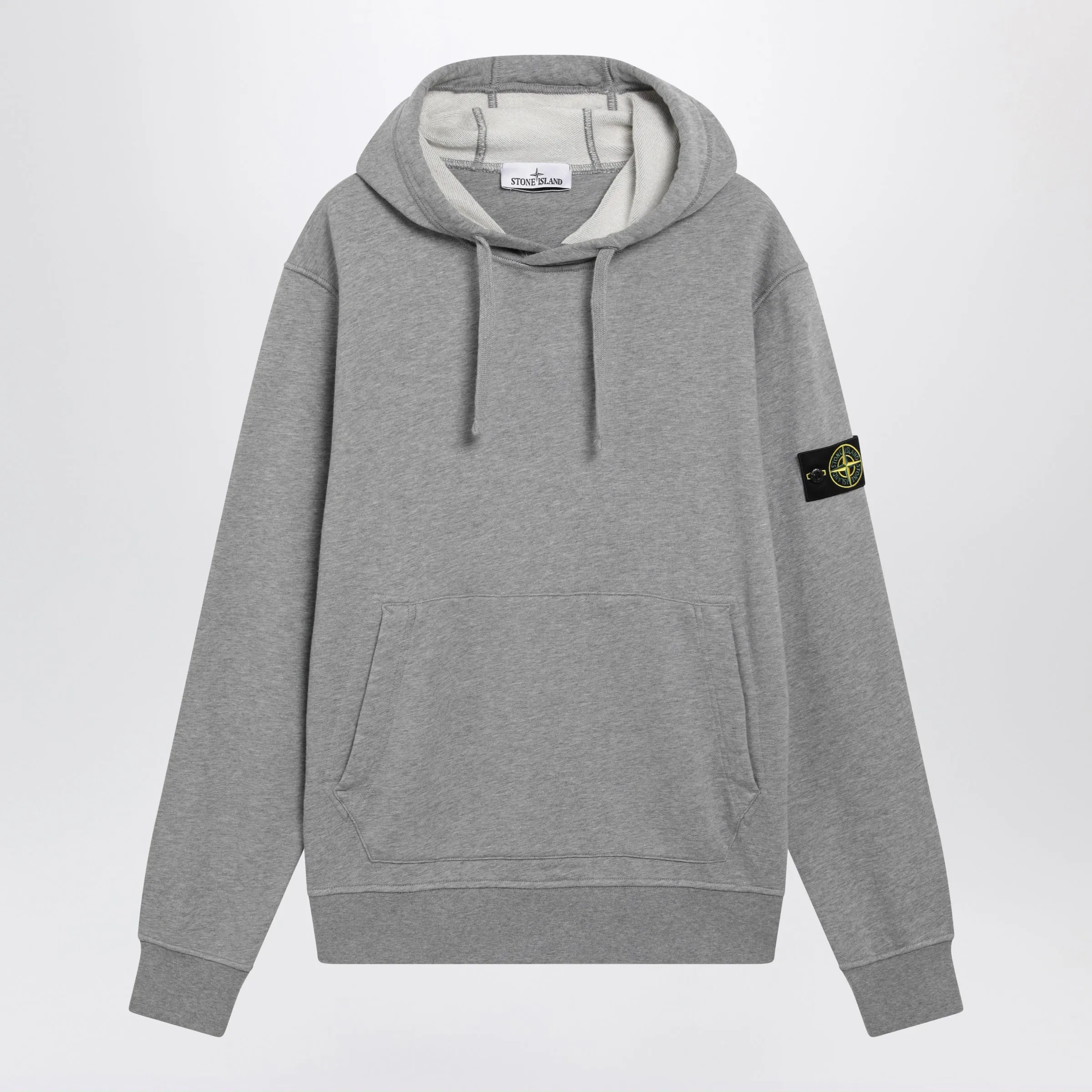 Grey Mélange Cotton Hoodie sold by Wanan Luxury