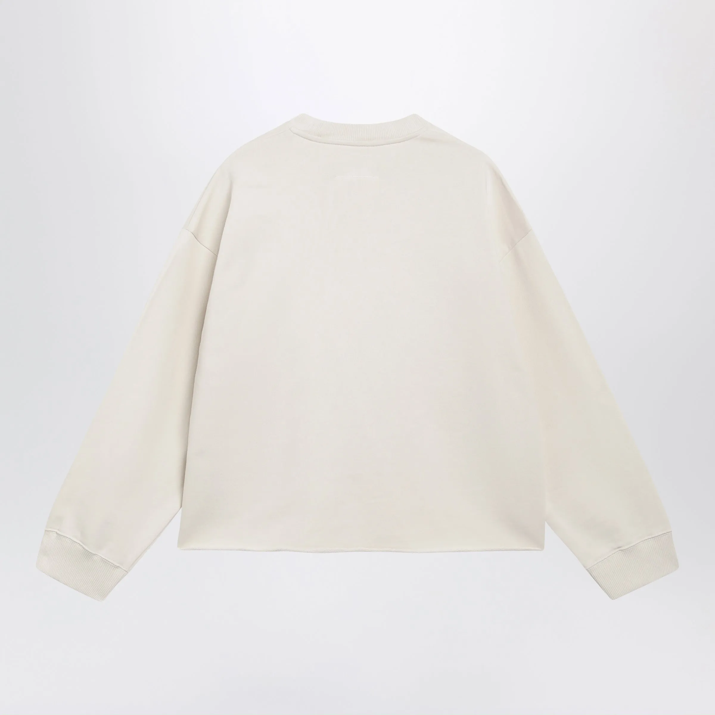 Écru Fleece Sweatshirt With Logo Print sold by Wanan Luxury product image thumbnail 2