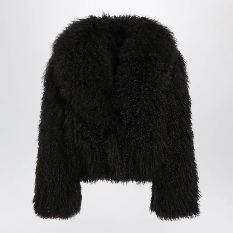 Short Chocolate Brown Fur Jacket made by Wanan Luxury